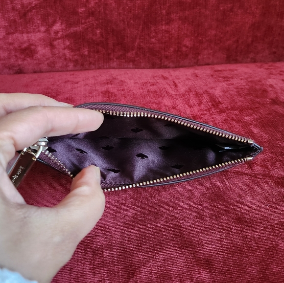 Kate Spade Shimmy Glitter Fabric Zip Long Card Case - Good Used Condition - Picture 10 of 15